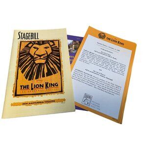 Disneys The Lion King Broadway Stagebill November 1999 New Amsterdam Theatre